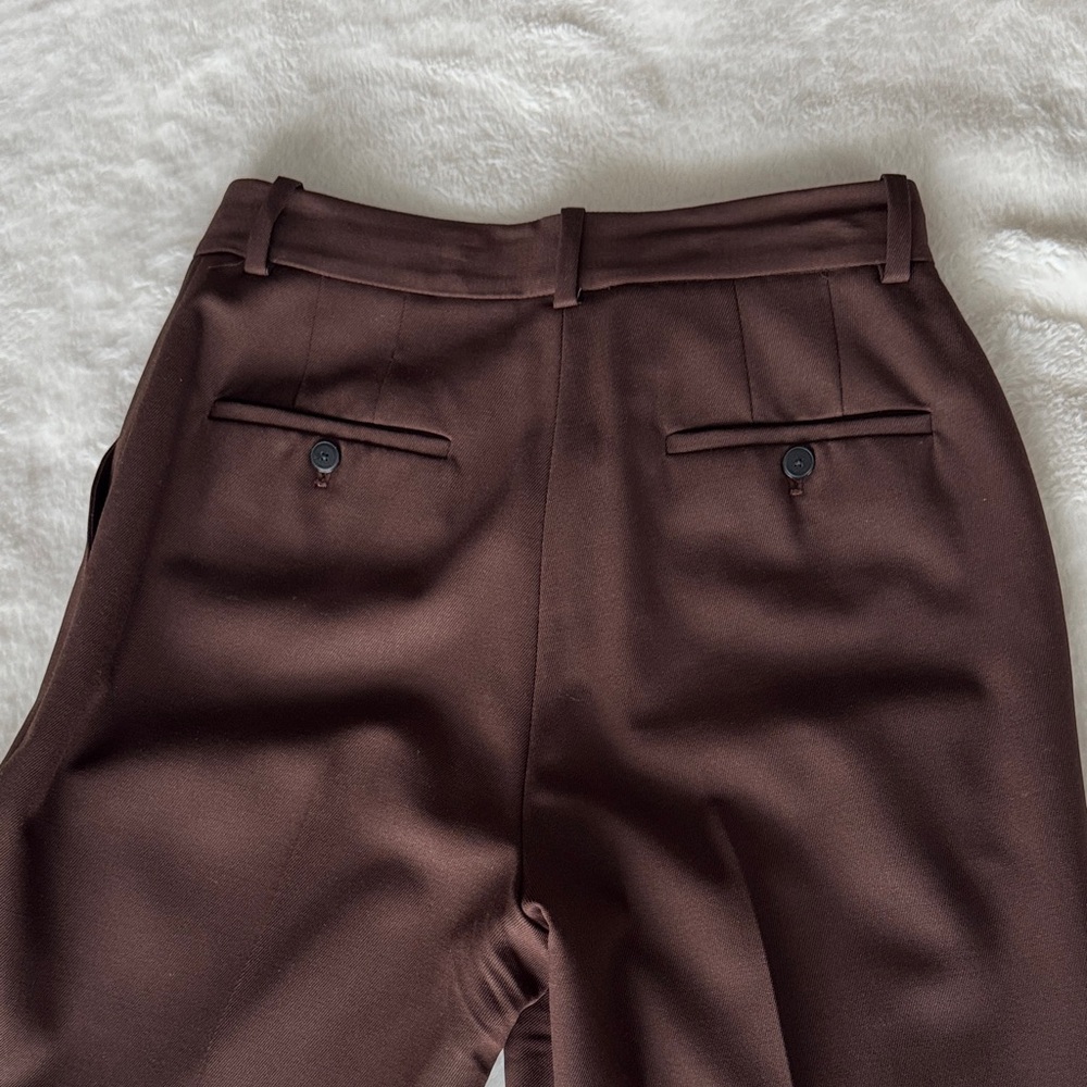 Aritzia Deep Brown Tailored Trousers - Picture 6 of 6